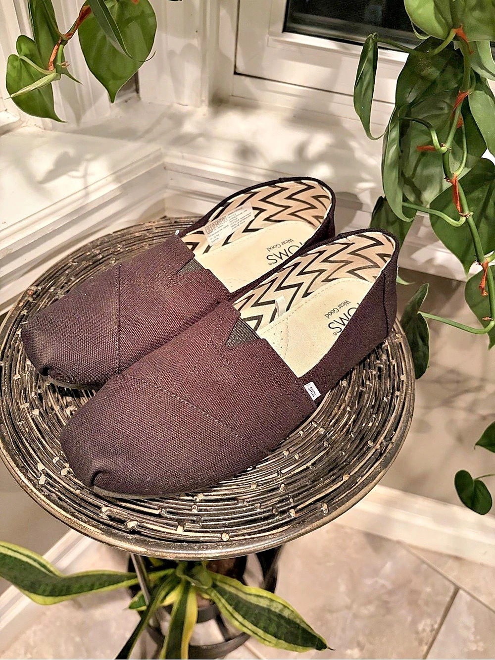 TOMS Alpargata Classic Brown Alpargata Shoes US 8